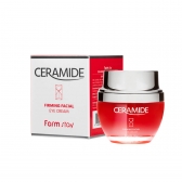 Mitrinošs krēms ādai ap acīm ar keramīdiem FARMSTAY CERAMIDE, 50 ml