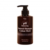 Dabīgs dziļi attīrošs šampūns matiem Natural Shampoo Cotton Musk, 500 ml