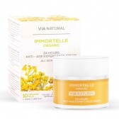 Pretnovecošanas sejas krēms Salmene/ Immortelle 24 H ar 10 organiskām eļļām, 50 ml