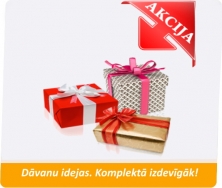 Dāvanu idejas. Komplektā izdevīgāk!