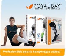 Profesionālās kompresijas sporta zeķes ROYAL BAY