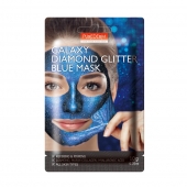 Dimanta maska-pīlings sejai PUREDERM Galaxy Diamond Glitter BLUE