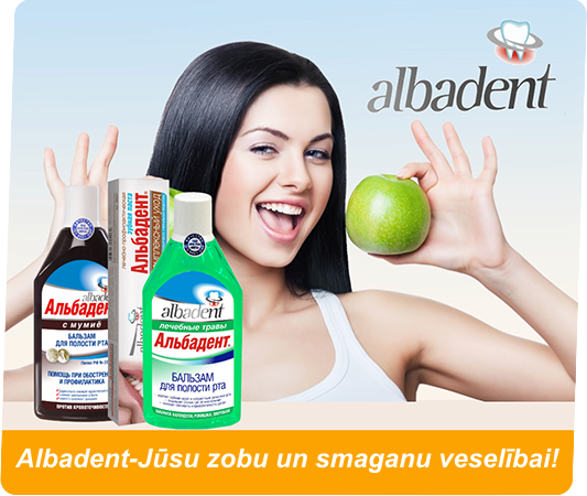 Mutes dobuma kopšanas līdzekļi Albadent