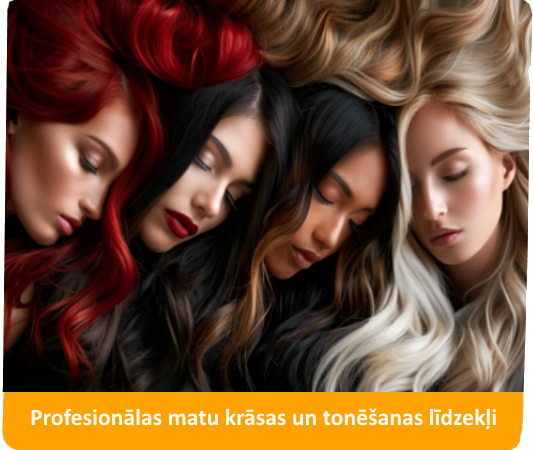 Profesionālas matu krāsas un tonēšanas līdzekļi