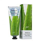 Крем для рук с экстрактом алоэ Aloe FARMSTAY VISSIBLE DIFFERENCE