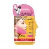 Корректирующая лифтинг маска для зоны подбородка PUREDERM Firming Lift Multi-Step