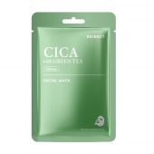 Успокаивающая маска для лица с зеленым чаем CICA with GREEN TEA SKIN627