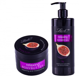 Комплект для ухода за телом Fig-инжирные гель для душа и масло для тела